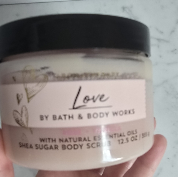 Bath & Body Works, New, LOVE Aromatherapy Rose Vanilla Shea Sugar Body Scrub - Picture 3 of 6